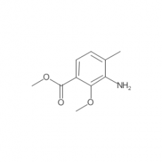 Benzoic acid, 3-amino-2-methoxy-4-methyl-, methyl ester Benzoic acid, 3-amino-2-methoxy-4-methyl-, methyl ester