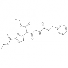 ethyl 2-(4-(((benzyloxy)carbonyl)amino)-1-ethoxy-1,3-dioxobutan-2-yl)thiazole-4-carboxylate