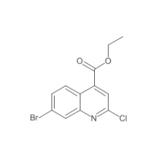 4-Quinolinecarboxylic acid, 7-bromo-2-chloro-, ethyl ester