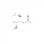 2-Propanone, 1-[(2R,3R)-3-methoxy-2-piperidinyl]-,rel-