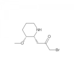 1-bromo-3-((2R,3R)-3-methoxypiperidin-2-yl)propan-2-one