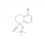 5-bromo-1-((trimethylsilyl)oxy)-1,2,3,4-tetrahydronaphthalene-1-carbonitrile