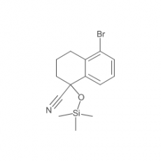 5-bromo-1-((trimethylsilyl)oxy)-1,2,3,4-tetrahydronaphthalene-1-carbonitrile