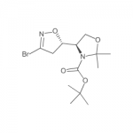 3-Oxazolidinecarboxylic acid, 4-[(5S)-3-bromo-4,5-dihydro-5-isoxazolyl]-2,2-dimethyl-, 1,1-dimethylethyl ester, (4R)-